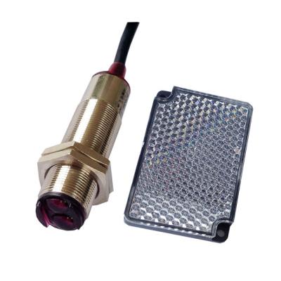 China M18 Photodetector 110V/220Vac Retro 2-Wire Infrared Reflective AC Photoelectric Sensor Switch With Reflector IP67 Waterproof (IBEST) for sale