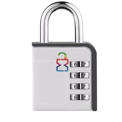 China Zince Alloy Adjustable Different 4 Digit Password Lock Combinations Padlock for sale