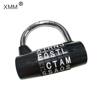 China MMX Password Lock 8057A Factory Large Number Lock 5 Letter Password Combination Codes Gym Padlock Zinc Alloy Cabinet Security Custom Password Lock for sale