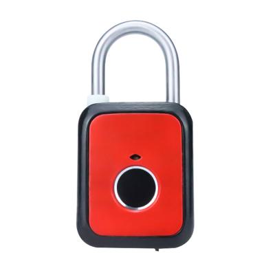 China Zinc Alloy Steel +Stainless Steel XMM-S02 CE Supported High Security Zinc Alloy USB Charging Quick Access Electronic Colorful Fingerprint Lock Smart Padlock for sale