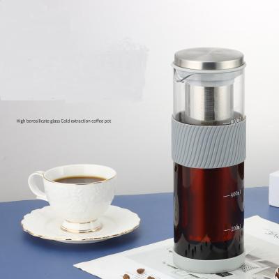 China WITH LID 800ml Portable Pour Over Drip Coffee Tool Iced Cold Brew Coffee Maker for sale