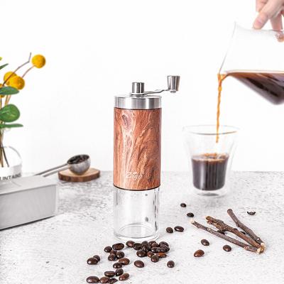 China Traditional Portable Adjustable Ceramic Grinding Coffee Grinder Core Stainless Steel Manual Coffee Grinder for sale