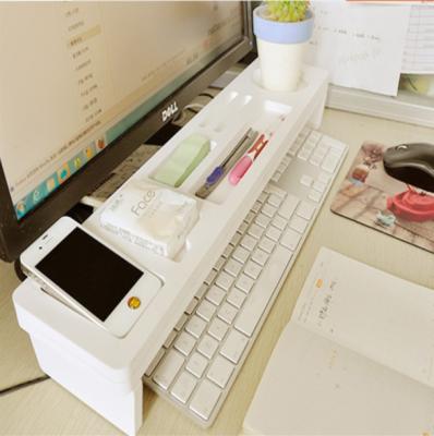 China Office Business Multifunctional Wooden Stationery Gift Organizer Keyboard Desk Cover for sale