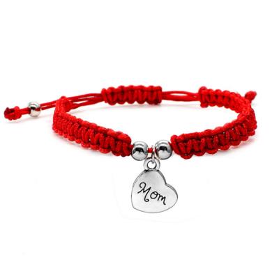 China MOM Bracelet Elegant Red Rope Bracelet Mothers Day Gifts for sale