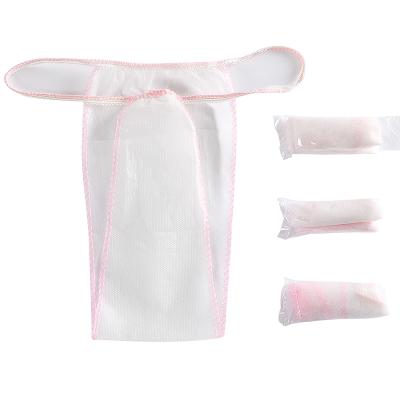 China Breathable disposable underwear for spa G-string nonwoven panties disposable for massage and salon pp underwear for sale