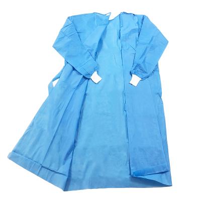 China Aami Lv3 Level 4 Antivirus SMS Nowoven Reinforced Sterile Ultrasonic Surgical Isolation Gowns Protective Clothing for sale