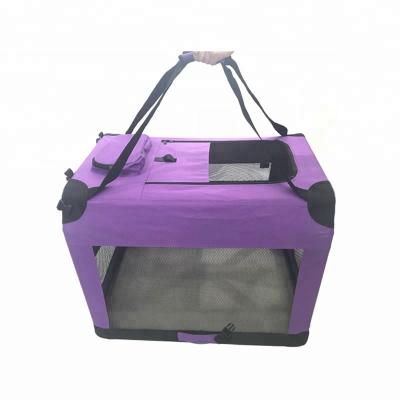 China Breathable Soft Portable Folding Dog Carrier Bag Travel Carrier Dog Bag for sale