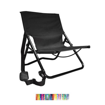 China Low Contemporary Beach Chair With Stripe Sea Chairs Beach Manufacturer Folding Portable Beach Chairs Black for sale