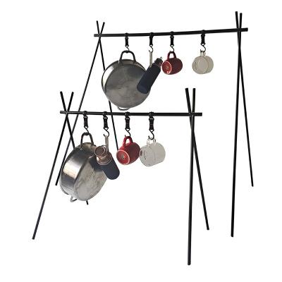 China Oxford Cloth Camping Lantern Holder Shelf Holder Folding Hanging Camping Pot Holder Outdoor for sale