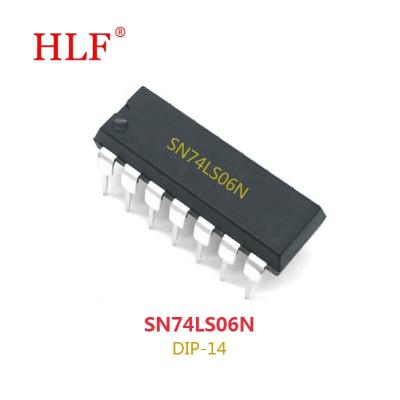 China New original high quality SN74LS06N SN74LS06 74LS06 DIP14 HLF IC (electronic components) SN74LS06N SN74LS06 74LS06 for sale