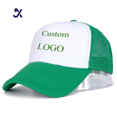 China COMMON JX Custom Mesh Embroidery Logo Suede Baseball Trucker Cap Outdoor Mesh Suede Trucker Cap for sale