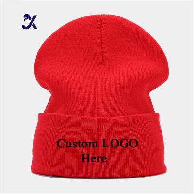 China COMMON JX Blank Fleece Lined Cycling Cuffless Outdoor Reflective Yarn Elastic Sport Beanie Hats With Custom Logo for sale