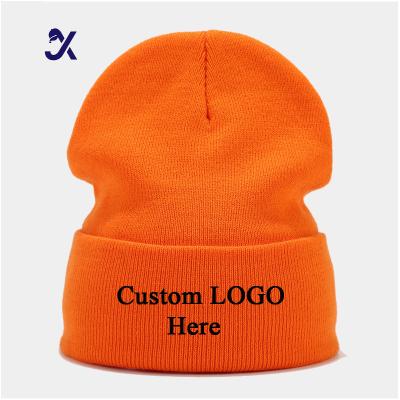 China COMMON JX Fashion Women Stylish Custom Thick Acrylic Chunky Knit Hats Beanie   Koreanstyle Ladies Women Puffball Winter Hat for sale