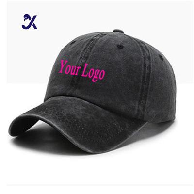 China COMMON JX Factory Price Custom Men And Women Washed Cotton Baseball Cap Snow Classic Style Adjustable Low Profile Dad Hat for sale