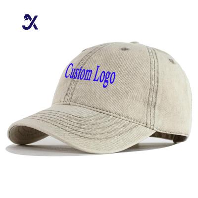 China COMMON JX Custom Everyday Premium Dad Hat Unisex Cotton Baseball Cap For Men And Women Adjustable Lightweight Polo Style Curved Brim for sale