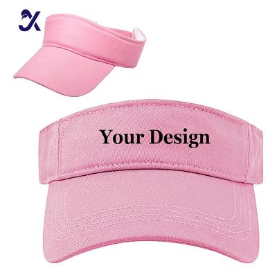 China Striped JX High Quality Hot Sale Custom Made Design Your Own Logo Blank Sun Visor Cap Hat for sale