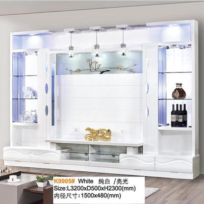 China Wohnzimmer Moderne TV-Ständer Bunnings Doors Bifold Bücherregal MDF-Platte Französischer TV-Schrank zu verkaufen