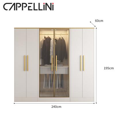 China MDF Panel Bedroom Closet Furniture Almirah Cloth Combination Designs for sale