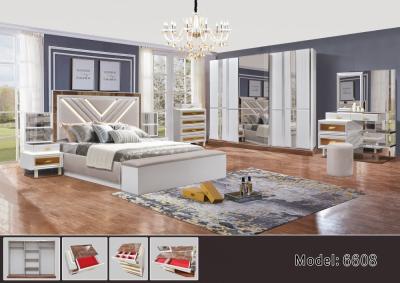 China Silver Bed Bench Full Size Bedroom Furniture Sets MDF Wood Panel SGS for sale