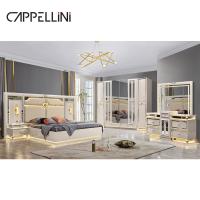 Cina Luxury Legno Cornice King Size Letto in pelle Set camera da letto Casa doppia Regina Legno Moderno Full Set Mobile camera da letto in vendita