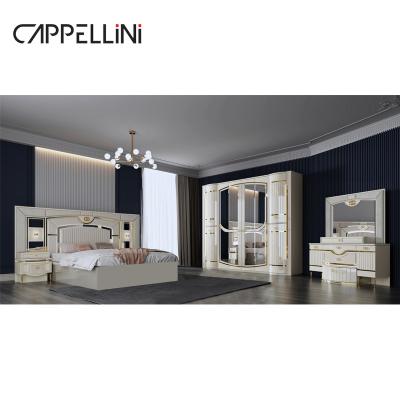 China High Quality Modern Double Leather King Bed Mdf Frame Luxury Full Queen Size Wooden Home Full Furniture Bedroom Sets for sale