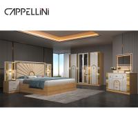 China Wholesale Home Master Room King Size Double Bed Modern Luxury Leather Wooden Mdf Full Queen Cheap Bedroom Furniture Set for sale