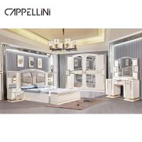 China Modern White Luxury King Size Leather Bedroom Bed Double Home Master Room Queen Wooden Full Mdf Bedroom Sets Furniture zu verkaufen