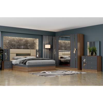 China Portagem Livre Baixo Preço Turco Quarto Dormitório Duplo King Casa Armazém de Madeira Mdf Moderno Luxo Full Size Set de Mobiliário de Quarto à venda