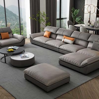 China Täfelung MDF-Schnittcouch moderner lederner Sofa Set 330*175*95cm zu verkaufen