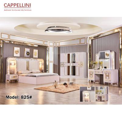 China Conjunto de dormitorio comercial de cristal de madera 1800*2000m m del doble de los muebles del dormitorio del MDF en venta