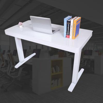 China Plank White Laptop Electric Lifting Desk 20kg 45w Wireless Charging for sale