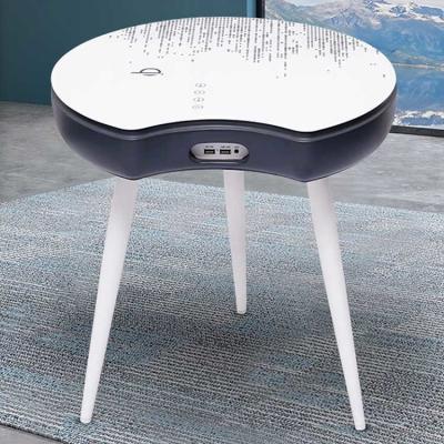 China Desgaste lateral multifuncional de la tabla de CAPPELLINI Gray Solid Wood Round Coffee - resistente en venta