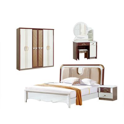 China Muebles americanos Cabrini de los conjuntos de dormitorio de madera de sólido del estilo de la PU del MDF en venta