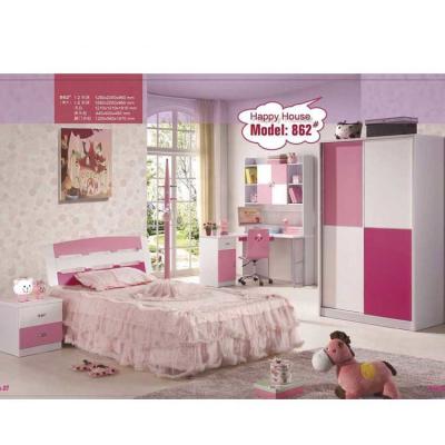 China Rosa weiße Schlafzimmer-Satz-Möbel 960mm MDF nette Kinder zu verkaufen