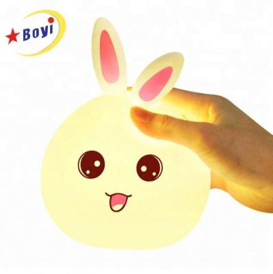 China Lighting Works New Model Eye Protection Cute Colorful Warm Pat Silicone Light Light for sale