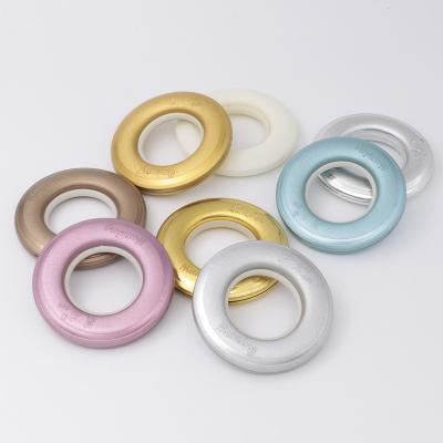 China Traditional Curtain Blinds Plastic Eyelet Silencer Rings Plastic Rings For Curtains for sale