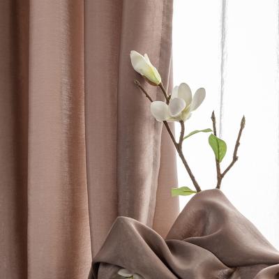 China Decoration ZhongHua Shaoxing Textile Fabric Pure Silk Curtains For Living Room for sale