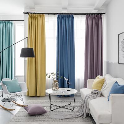 China ZHONGHUA blackout 40 colors solid turkish velvet blackout window curtains wholesale for living room blackout for sale