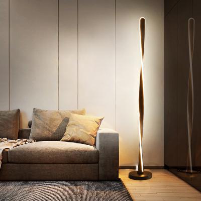 China New Contemporary Factory Nordic Design Lighting Modern Led Living Room Corner Floor Lights Hotel Bedside Standing Floor Lamp for sale