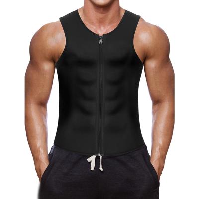 China Breathable Neoprene Body Shaper Hot Sweat Slimming Vest For Man for sale