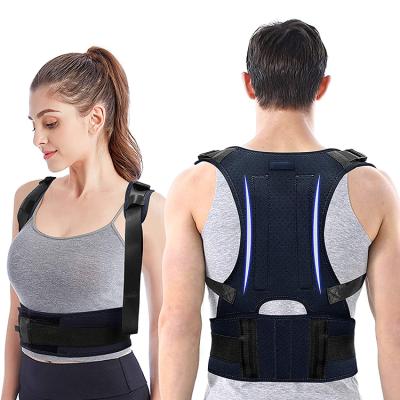 China Collector Clavicle Adjustable Adjustable Magnetic Back Brace Band Sports Support Belt Back Brace Posture Corrector Support for sale