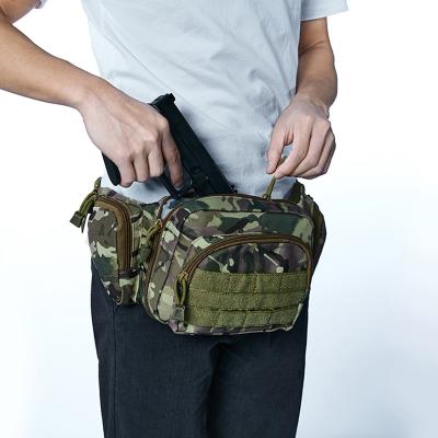 China Outdoor Tactical Military Fanny Pack Waist Bag Gun Holster for sale