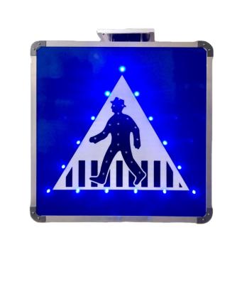 China Solar Crosswalk LED Pedestrian Crossing Sign For Israel for sale