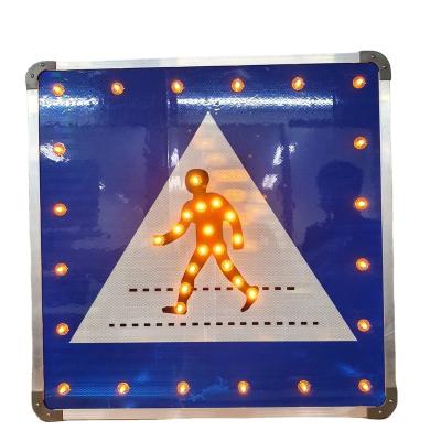 China Solar LED Pedestrian Crosswalk Sign for Vietnam and Singapore for sale