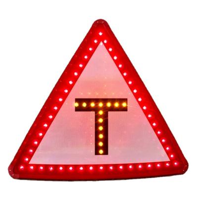 China Solar LED Road Junctions Warning Signs AS-418 Series for sale