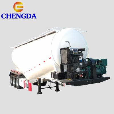 China V Shaped Cement Bulker Truck Trailer Tri Axle,Tank Cement Bulk Semi Trailer,Bulk Cement Trailer For Sale for sale