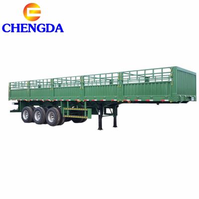 China Cheap Widely Used Van Truck Semi Trailer New Truck Trailer Cargo Box Barrier In Kenya for sale