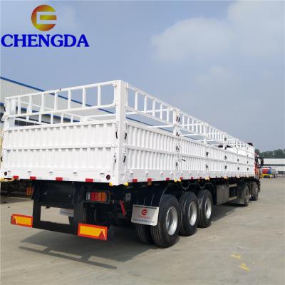 China China Factory Price High Quality 40FT Truck Trailer Barrier Semi Trailer 3 Axle Cargo Trailer for sale