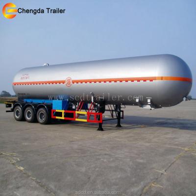 China Truck Trailer 3 Axle 48000L 42000 58000 Liters Gas Tanker Trailer for sale