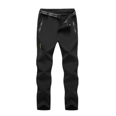 China Antibacterial Assault Pants Soft Waterproof Shell Pants Plush Thickened Windproof Winter Outdoor Travel Ski Pants Soft Waterproof Mountaineering for sale